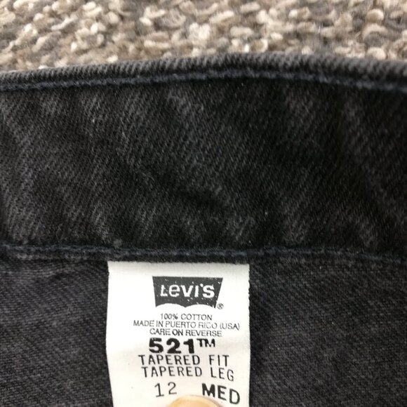 Vintage 1996 Levis Jeans 521 Tapered Leg High Rise Womens 12 Med 30x31 USA Made - Picture 3 of 11